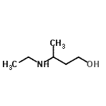 结构式 CAS# 76888-68-1, 3-(乙基氨基)-1-丁醇