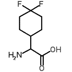 结构式 CAS# 769169-46-2, 氨基(4,4-二氟环己基)乙酸