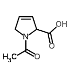 CAS#: 76945-40-9， 1-Acetyl-2,5-dihydro-1H-pyrrole-2-carboxylic acid