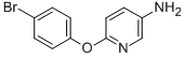 structure of CAS# 77006-26-9, 6-(4-Bromophenoxy)Pyridin-3-Amine;6-(4-Bromophenoxy)Pyridin-3-Amine, 97%, 97%;6-(4-BROMOPHENOXY)PYRIDIN-3-AMINE