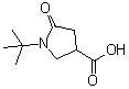结构式 CAS# 773865-05-7, 1-(2-甲基-2-丙基)-5-氧代-3-吡咯烷羧酸