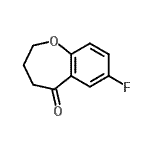 结构式 CAS# 774-20-9, 7-氟-3,4-二氢-1-苯并氧杂卓-5(2H)-酮