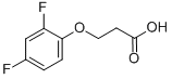 structure of CAS# 777-28-6, 3-(2,4-Difluorophenoxy)Propanoic Acid;3-(2,4-Difluorophenoxy)Propionic Acid;Sr-01000632945-1;Nsc190627