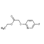 structure of CAS# 777-88-8, Ethyl [(5-fluoro-2-pyridinyl)oxy]acetate;ethyl 2-((5-fluoropyridin-2-yl)oxy)acetate