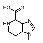 structure of CAS# 777819-31-5, 4,5,6,7-Tetrahydro-1H-imidazo[4,5-c]pyridine-4-carboxylic acid;3H-IMIDAZ<wbr>O[4,5-C]P<wbr>YRIDINE-4<wbr>-CARBOXYL<wbr>ICACID, 4<wbr>,5,6,7-TE<wbr>TRAHYDRO-;4,5,6,7-t<wbr>etrahydro<wbr>-1H-imida<wbr>zo[4,5-c]<wbr>pyridine-<wbr>4-carboxy<wbr>lic acid;4,5,6,7-T<wbr>etrahydro<wbr>-3H-imida<wbr>zo[4,5-c]<wbr>pyridine-<wbr>4-carboxy<wbr>lic acid