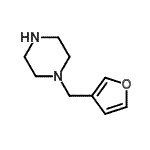 structure of CAS# 777829-43-3, 1-(3-Furylmethyl)piperazine;1-(furan-3-ylmethyl)piperazine