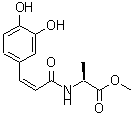 structure of CAS# 778624-05-8, Methyl N-[(2Z)-3-(3,4-dihydroxyphenyl)-2-propenoyl]-L-alaninate;