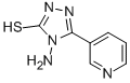 结构式 CAS# 78027-00-6, 4-氨基-5-吡啶-3-基-4H-[1,2,4]三唑-3-硫醇