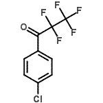 structure of CAS# 781-97-5, 1-(4-Chlorophenyl)-2,2,3,3,3-pentafluoro-1-propanone;1-(4-Chlorophenyl)-2,2,3,3,3-pentafluoro-;1-(4-Chlorophenyl)-2,2,3,3,3-pentafluoro-propan-1-one;1-(4-Chlorophenyl)-2,2,3,3,3-pentafluoropropane-1-one