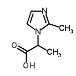 structure of CAS# 782414-84-0, 2-(2-Methyl-1H-imidazol-1-yl)propanoic acid;1H-imidazole-1-acetic acid, α,2-dimethyl-;2-(2-methyl-1H-imidazol-1-yl)propanoic acid