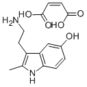 结构式 CAS# 78263-91-9, 2-甲基血清素马来酸盐