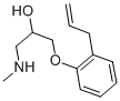 结构式 CAS# 78510-05-1, 1-(2-烯丙基-苯氧基)-3-甲基氨基-丙-2-醇