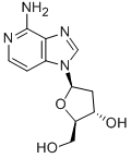 结构式 CAS# 78582-17-9, 1-(2-脱氧-beta-D-赤式-呋喃戊糖基)-1H-咪唑并[4,5-c]吡啶-4-胺