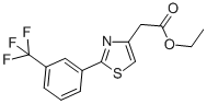 structure of CAS# 78743-00-7, Ethyl 2-(2-[3-(Trifluoromethyl)Phenyl]-1,3-Thiazol-4-Yl)Acetate;ETHYL 2-(2-[3-(TRIFLUOROMETHYL)PHENYL]-1,3-THIAZOL-4-YL)ACETATE