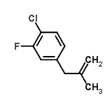 结构式 CAS# 787585-34-6, 1-氯-2-氟-4-(2-甲基-2-丙烯-1-基)苯
