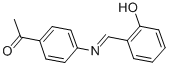 structure of CAS# 788-23-8, Salicylidene p-Aminoacetophenone;6-[[(4-Acetylphenyl)Amino]Methylidene]Cyclohexa-2,4-Dien-1-One;(6E)-6-[[(4-Acetylphenyl)Amino]Methylene]Cyclohexa-2,4-Dien-1-One;6-[[(4-Acetylphenyl)Amino]Methylene]Cyclohexa-2,4-Dien-1-One