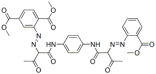 CAS#: 79102-66-2， Dimethyl 2-[1-[[4-[[2-(2-Methoxycarbonylphenyl)Diazenyl-3-Oxobutanoyl]Amino]Phenyl]Amino]-1,3-Dioxobutan-2-Yl]Diazenylbenzene-1,4-Dicarboxylate