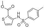 structure of CAS# 79128-72-6, Methyl 3-([(4-Methylphenyl)Sulfonyl]Amino)-2-Thiophenecarboxylate;Zinc02556013;7N-592S