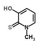 structure of CAS# 79246-92-7, 3-Hydroxy-1-methyl-2(1H)-pyridinethione