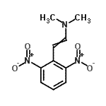 structure of CAS# 79476-53-2, 2-(2,6-Dinitrophenyl)-N,N-dimethylethenamine