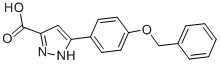 structure of CAS# 795260-68-3, 5-(4-Benzyloxyphenyl)-1H-Pyrazole-3-Carboxylic Acid;5-(4-BENZYLOXYPHENYL)-1H-PYRAZOLE-3-CARBOXYLIC ACID, 95+%;5-(4-BENZYLOXYPHENYL)-1H-PYRAZOLE-3-CARBOXYLIC ACID