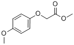 structure of CAS# 79704-02-2, Methyl 2-(4-Methoxyphenoxy)Acetate;2-(4-Methoxyphenoxy)Acetic Acid Methyl Ester;Methyl 2-(4-Methoxyphenoxy)Ethanoate;Zinc00080449