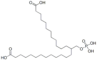 CAS 登录号：79806-85-2， 13-(膦酰氧基甲基)二十六烷二酸