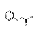 结构式 CAS# 79858-46-1, N-2-嘧啶基甘氨酸