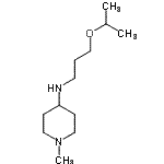 结构式 CAS# 799260-52-9, N-(3-异丙氧基丙基)-1-甲基-4-哌啶胺