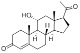 结构式 CAS# 80-75-1, 11alpha-羟基黄体酮