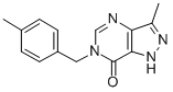 CAS#: 80030-89-3， 1,6-Dihydro-3-Methyl-6-((4-Methylphenyl)Methyl)-7H-Pyrazolo(4,3-D)Pyrimidin-7-One