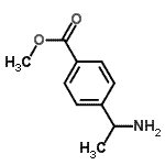 结构式 CAS# 80051-07-6, 甲基4-(1-氨基乙基)苯甲酸酯