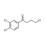 结构式 CAS# 80212-12-0, 4-氯-1-(3,4-二氯苯基)-1-丁酮
