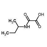 structure of CAS# 80638-53-5, (sec-Butylamino)(oxo)acetic acid;(sec-Butylamino)(oxo)acetic acid;acetic acid, [(1-methylpropyl)amino]oxo-;N-(methylpropyl)methanecarboxylic acid