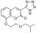 CAS 登录号：80916-85-4， 8-(5-甲基-3-氧杂己氧基)-3-(1H-四唑-5-基)香豆素