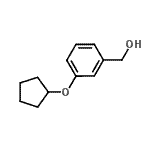 CAS#: 809236-72-4， [3-(Cyclopentyloxy)phenyl]methanol