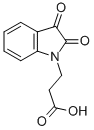 structure of CAS# 81250-90-0, 3-(2,3-Dioxo-2,3-Dihydro-Indol-1-Yl)-Propionic Acid;3-(2,3-Dioxoindolin-1-Yl)Propanoate;3-(2,3-Dioxo-1-Indolinyl)Propanoate;3-(2,3-Diketoindolin-1-Yl)Propionate