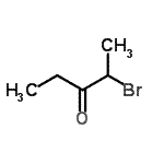 structure of CAS# 815-52-1, 2-Bromo-3-pentanone;2-Bromo-3-pentanone;Ethyl α-bromoethyl ketone;MFCD11036312