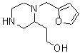 结构式 CAS# 815655-78-8, 2-[1-(2-呋喃甲基)-2-哌嗪基]乙醇