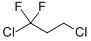 structure of CAS# 819-00-1, 1,3-Dichloro-1,1-Difluoropropane;1,3-Dichloro-1,1-Difluoro-Propane;Brn 1734942;Dichlorodifluoropropane