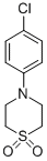 structure of CAS# 82222-74-0, 4-(4-Chlorophenyl)Thiomorpholine 1,1-Dioxide;4-(4-CHLOROPHENYL)THIOMORPHOLINE 1,1-DIOXIDE;4-(1,1-DIOXOTHIOMORPHOLINO)PHENYL CHLORIDE