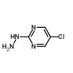 结构式 CAS# 823-90-5, 5-氯-2-肼基嘧啶
