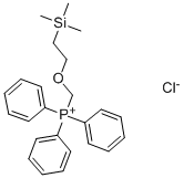structure of CAS# 82495-75-8, 2-(Trimethylsilyl)Ethoxymethyltriphenylphosphonium Chloride;2-(Trimethylsilyl)Ethoxymethyl-Triphenylphosphonium Chloride,SEM-Triphenylphosphonium Chloride;2-(TRIMETHYLSILYL)ETHOXYMETHYLTRIPHENYLPHOSPHONIUM CHLORIDE;-(Trimethylsilyl)Ethoxymethyl-Triphenylphosphonium Chloride