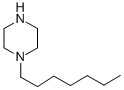 structure of CAS# 82502-77-0, 1-(1-Heptyl)-Piperazine