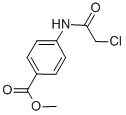 structure of CAS# 82525-64-2, 4-(2-Chloro-Acetylamino)-Benzoic Acid Methyl Ester;4-[(2-Chloro-1-Oxoethyl)Amino]Benzoic Acid Methyl Ester;4-[(2-Chloroacetyl)Amino]Benzoic Acid Methyl Ester;Methyl 4-(2-Chloroethanoylamino)Benzoate