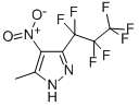 结构式 CAS# 82633-69-0, 3-七氟丙基-5-甲基-4-硝基吡唑