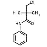 structure of CAS# 82820-74-4, 3-Chloro-2,2-dimethyl-N-phenylpropanamide;3-chloro-2,2-dimethyl-N-phenylpropanamide;MFCD07698577;ZINC03883322
