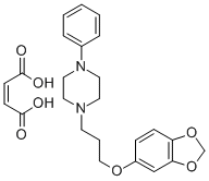 structure of CAS# 82900-57-0, 1-[3-(3,4-Methylenedioxyphenoxy)Propyl]-4-Phenyl-Piperazine Maleate;1-[3-(1,3-Benzodioxol-5-Yloxy)Propyl]-4-Phenyl-Piperazine;1-[3-3,4-Methylenedioxyphenoxy;Propyl]-4-Phenylpiperazine;Bpbio1_001399
