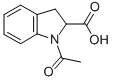 structure of CAS# 82923-75-9, 1-Acetyl-2,3-Dihydro-1H-Indole-2-Carboxylic Acid;1-ACETYL-2,3-DIHYDRO-1H-INDOLE-2-CARBOXYLIC ACID;N-ACETYL-2,3-DIHYDROINDOLE-2-CARBOXYLIC ACID;N-ACETYLINDOLINE-2-CARBOXYLIC ACID