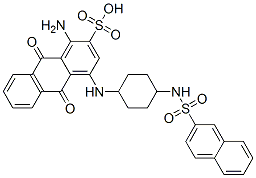 CAS#: 83027-33-2， 1-Amino-9,10-Dihydro-4-[[4-[(2-Naphthylsulphonyl)Amino]Cyclohexyl]Amino]-9,10-Dioxoanthracene-2-Sulphonic Acid